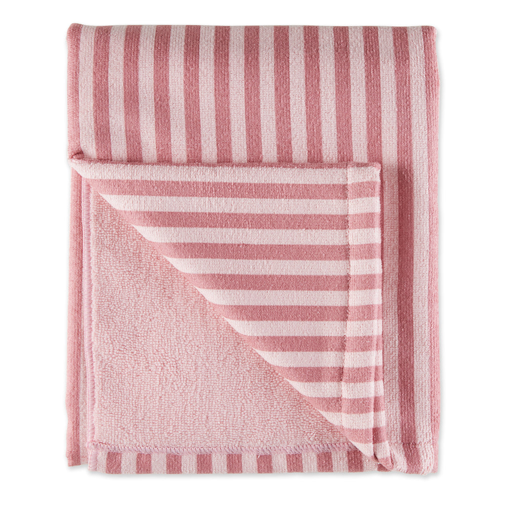 Rose Stripe Embroidered Paw Pet Towel
