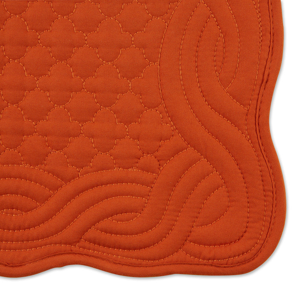 Pumpkin Spice Quilted Farmhouse Placemat set of 6