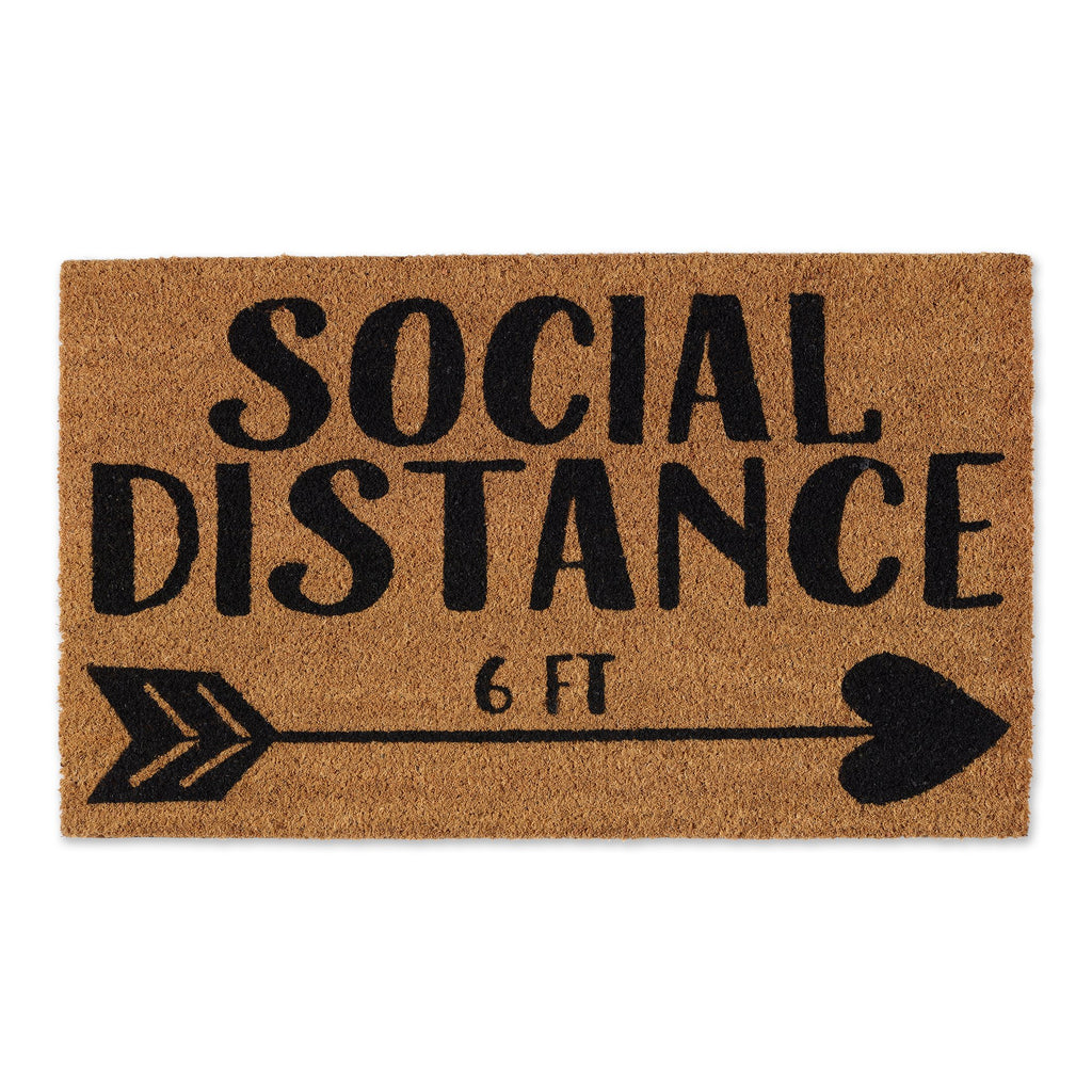 Social Distance Arrow Doormat