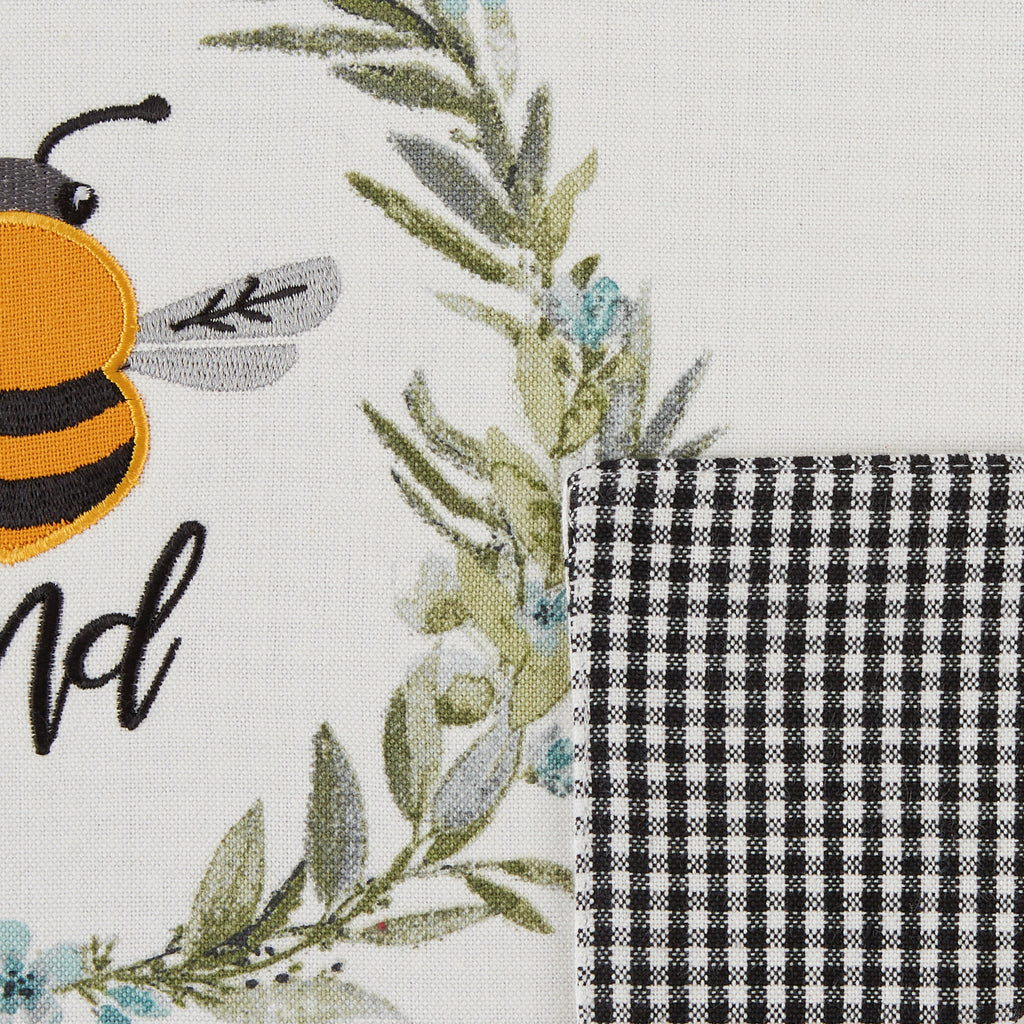 Bee Kind Reversible Embellished Placemat Set of 4