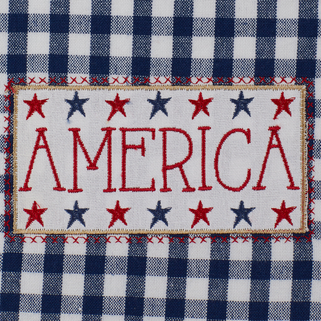 Americana Embellished Dishtowel Set of 4