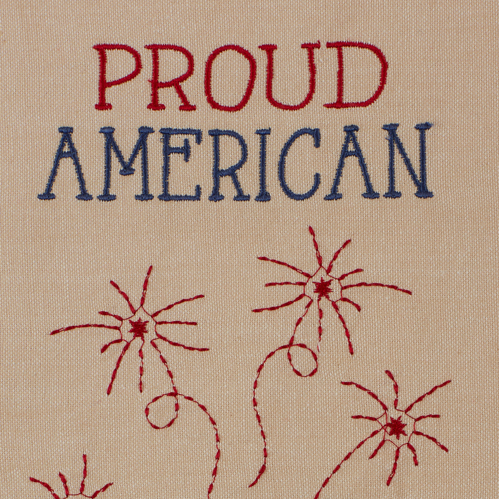 Americana Embellished Dishtowel Set of 4