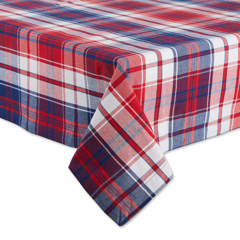 Americana Plaid Tablecloth 60X84