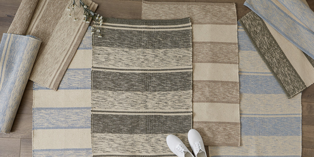Artichoke Variegated Stripe Recycled Yarn Floor Runner 2Ft 3In X 6Ft