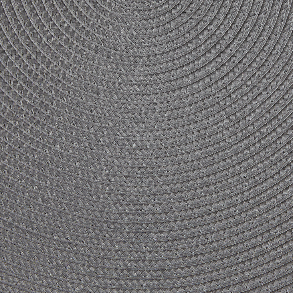 Gray Round Pp Woven Placemat Set of 6