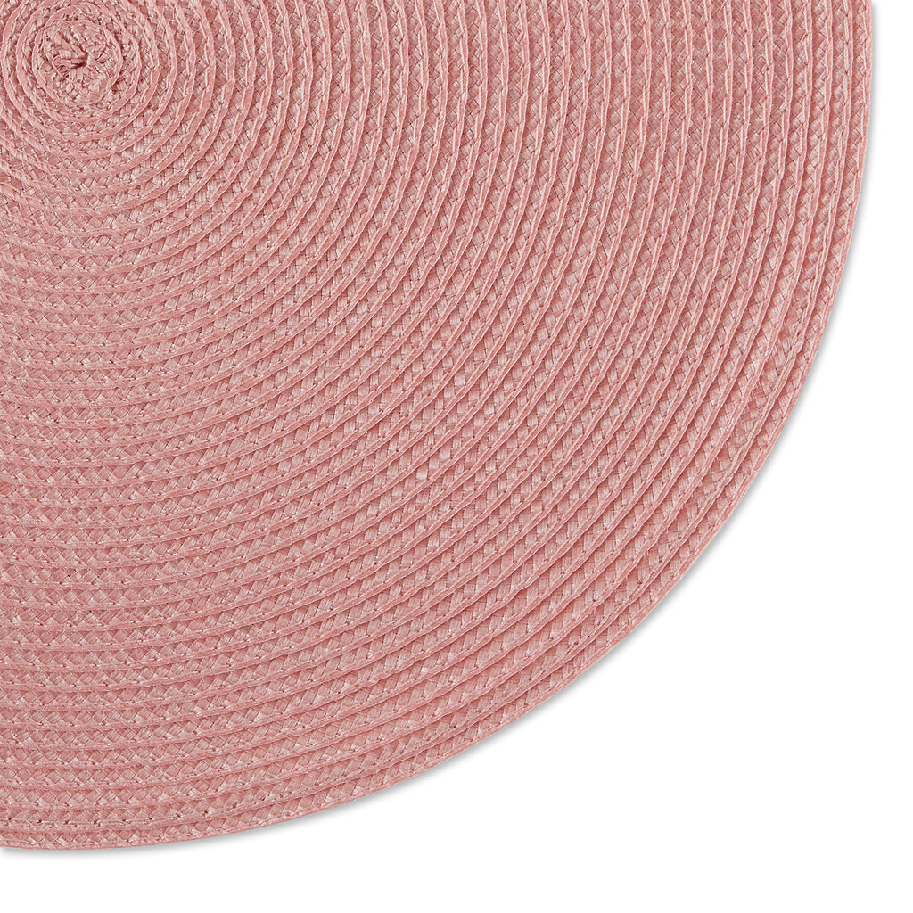 Pink Sorbet Round Pp Woven Placemat Set of 6