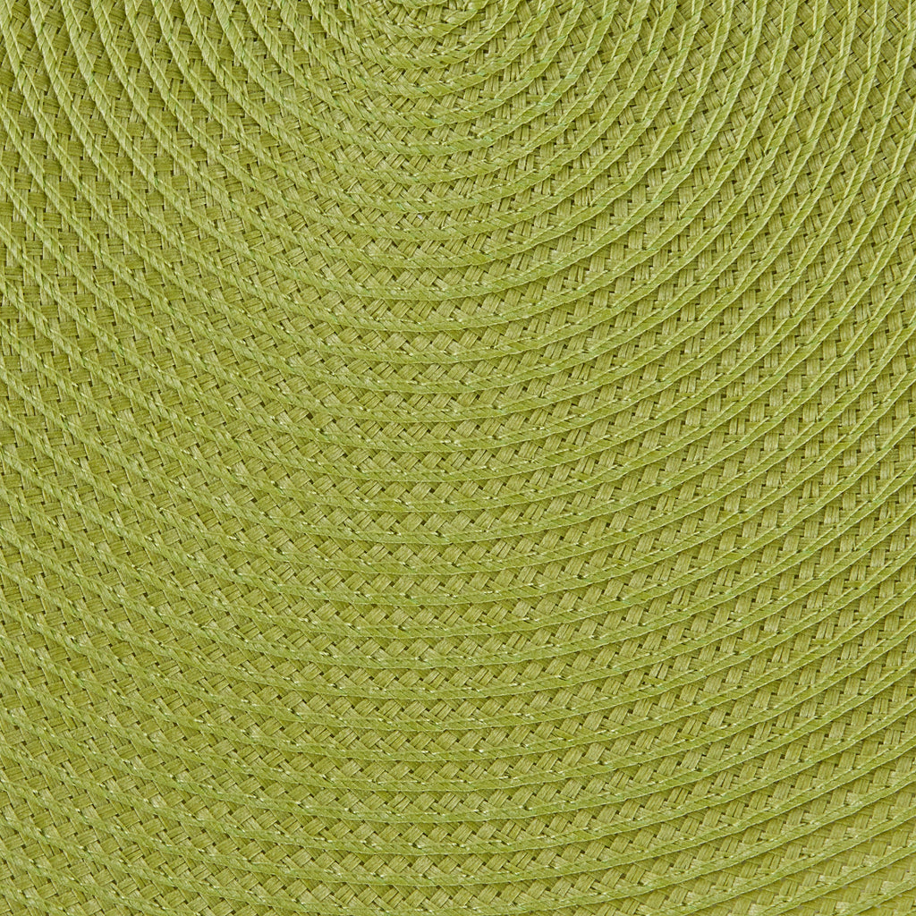Avocado Green Round  Woven Placemat Set of 6