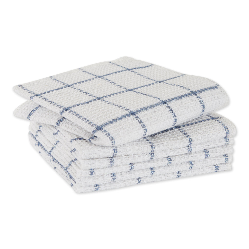 Stonewash Blue Scrubber Dishcloth Set of 6