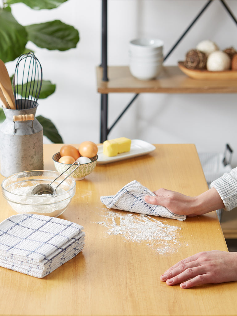 Stonewash Blue Scrubber Dishcloth Set of 6