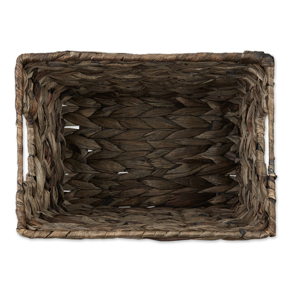 Gray Wash Hyacinth Basket Set Of 5