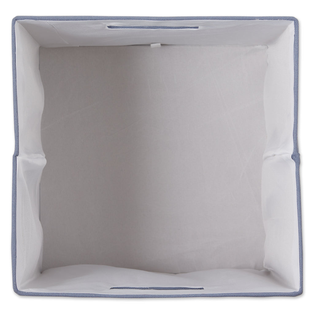 Polyester Cube Solid Stonewash Blue Square 13X13X13