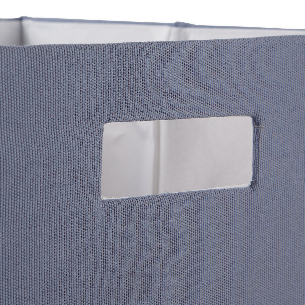 Polyester Cube Solid Stonewash Blue Square 13X13X13