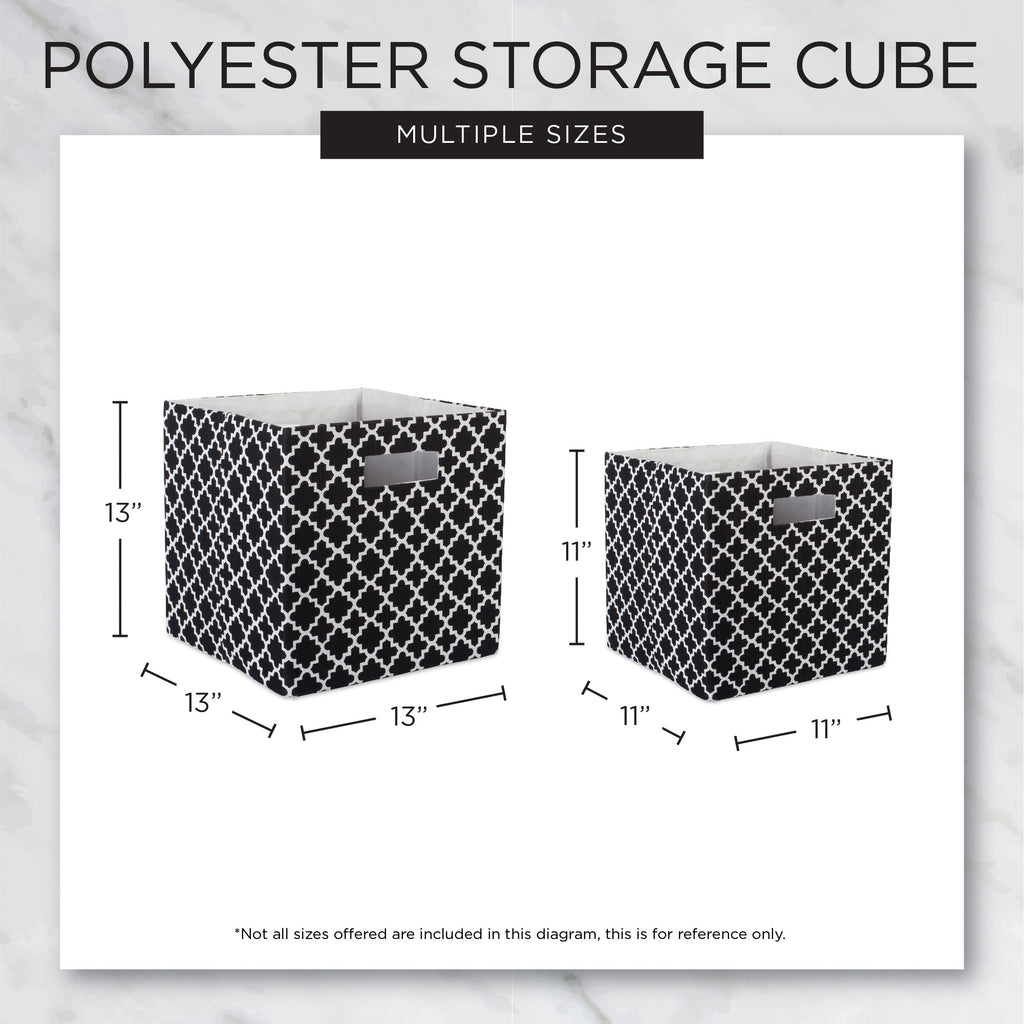 Polyester Cube Solid Stonewash Blue Square 13X13X13