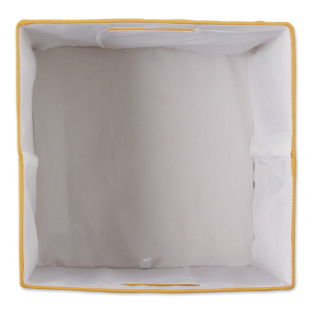 Polyester Cube Solid Honey Gold Square 13X13X13