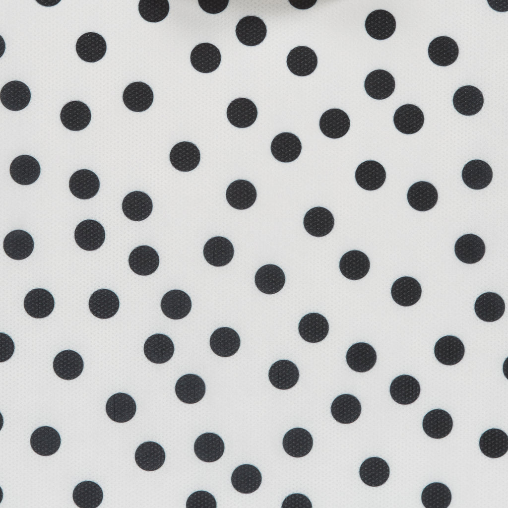 Nonwoven Polyester Cube Small Dots White/Black Square 11X11X11 Set Of 2