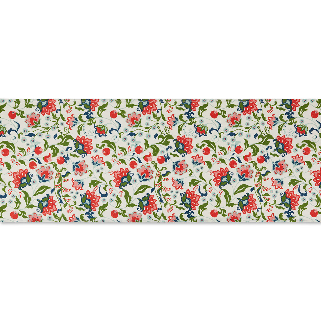 Garden Floral Print Outdoor Table Runner 14X72