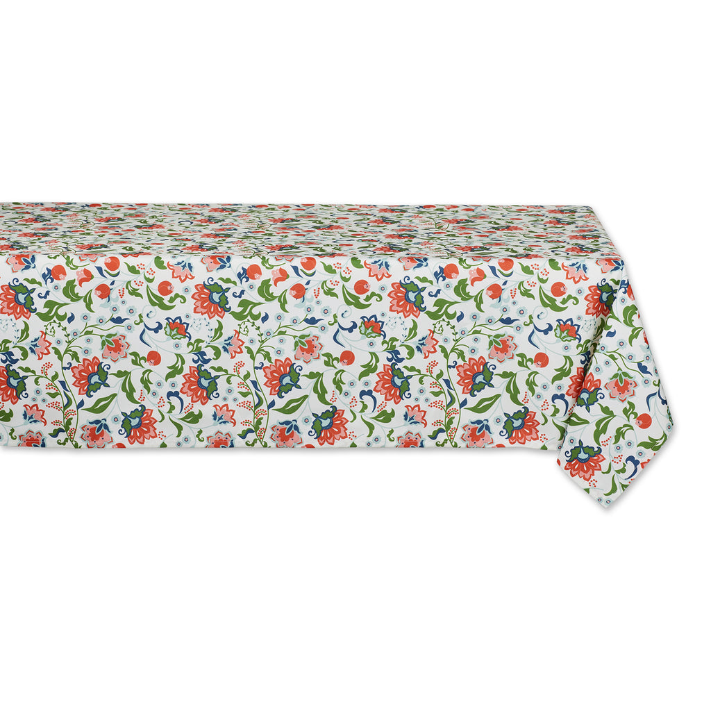 Garden Floral Print Outdoor Tablecloth 60X84