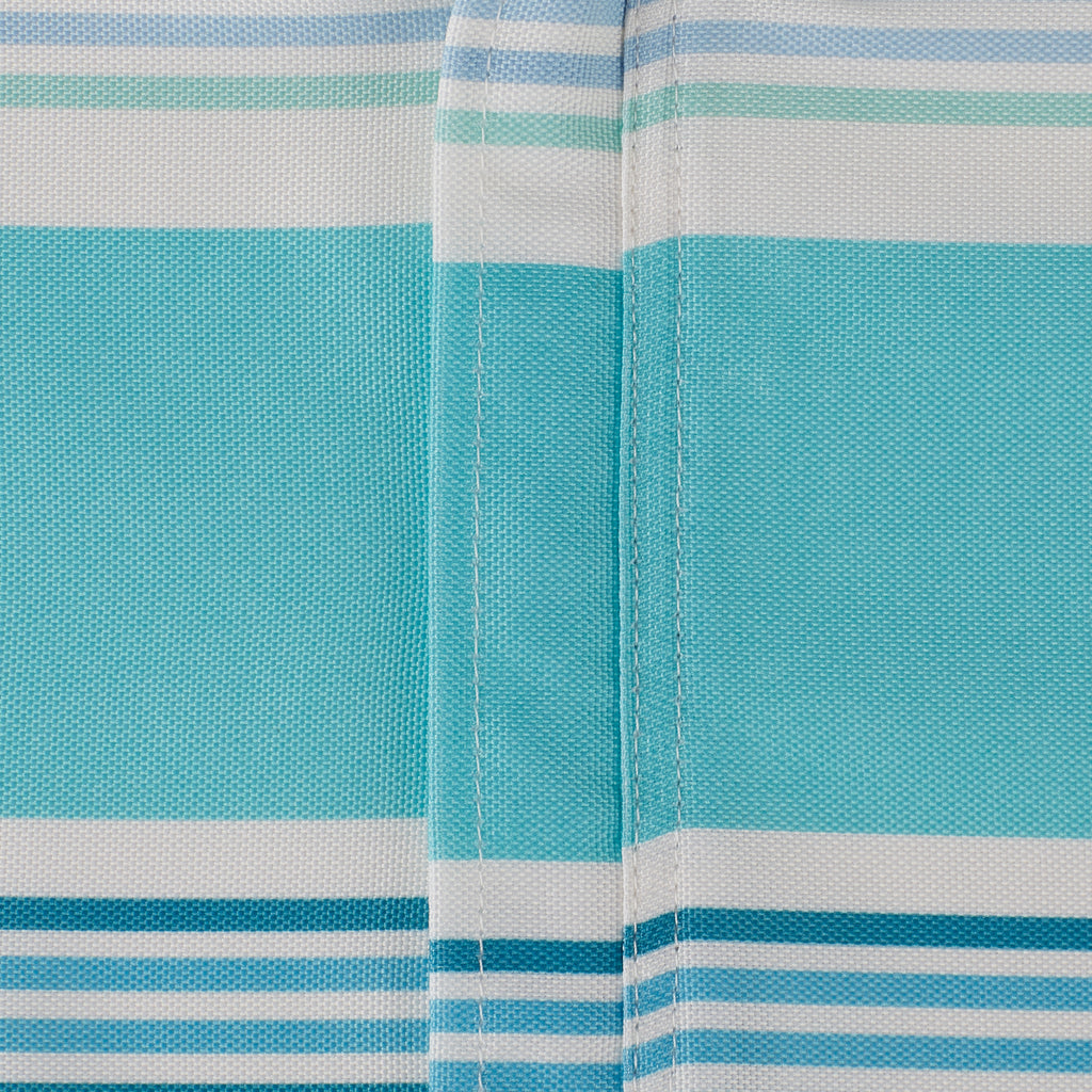 Beach House Stripe Print Outdoor Tablecloth With Zipper 60X120