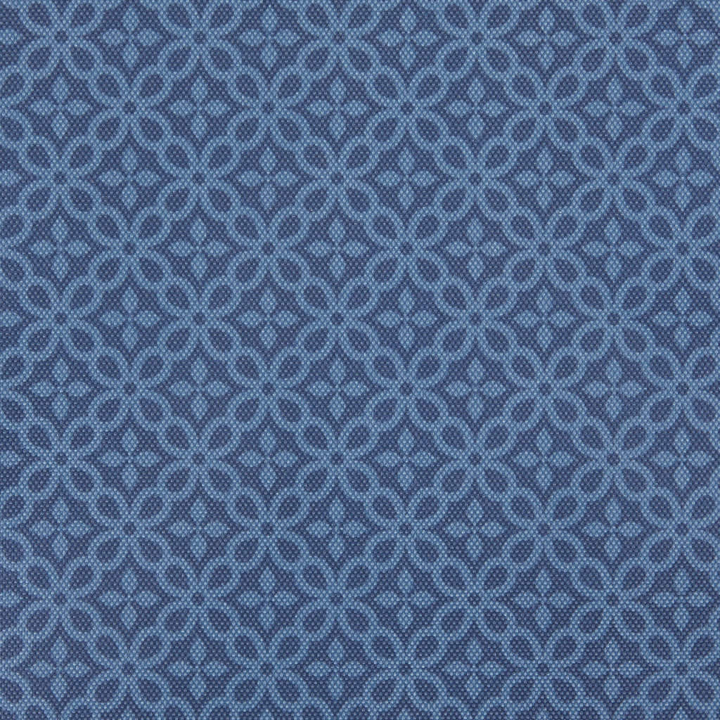 French Blue Tonal Lattice Print Outdoor Tablecloth 60X120