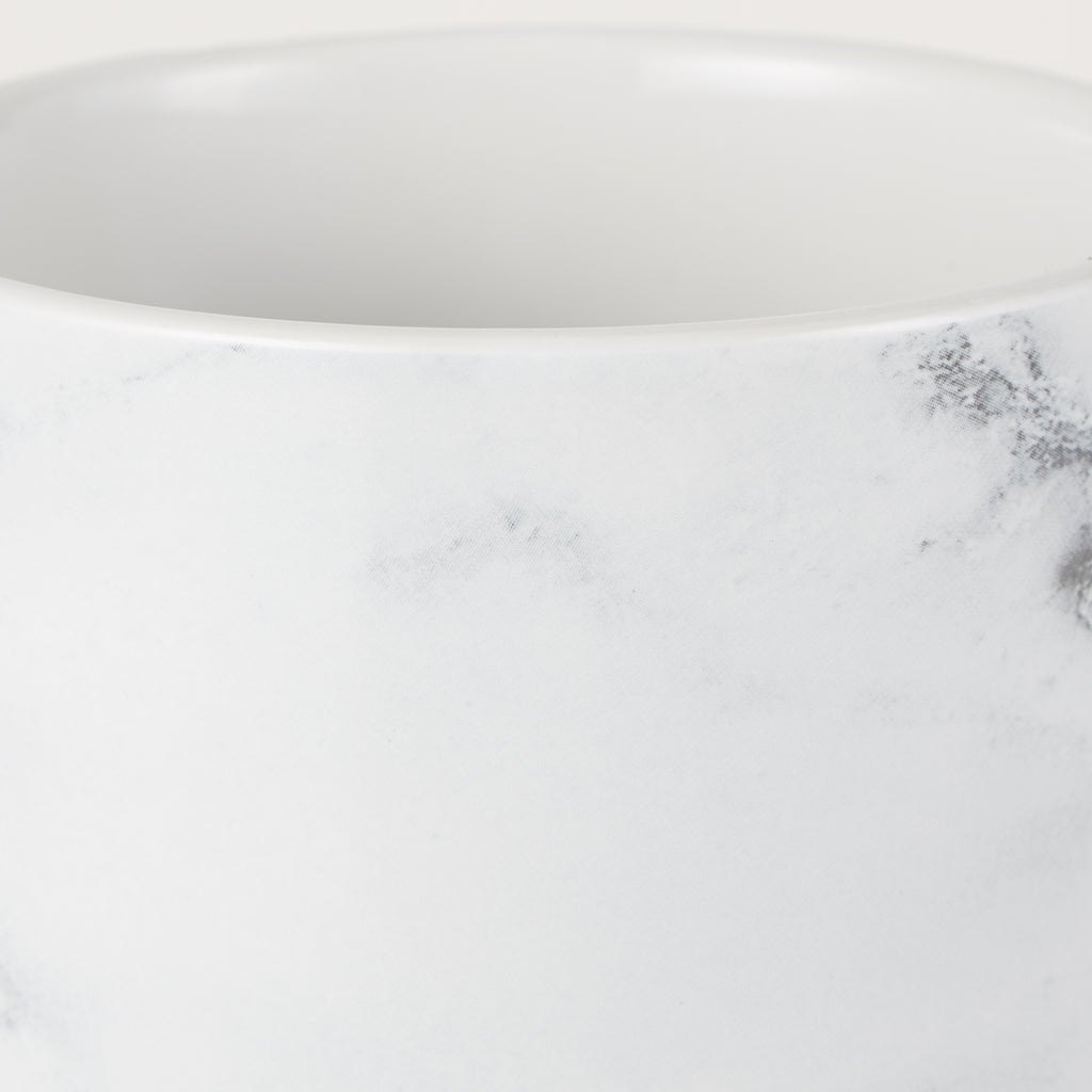 White Marble Ceramic Utensil Holder