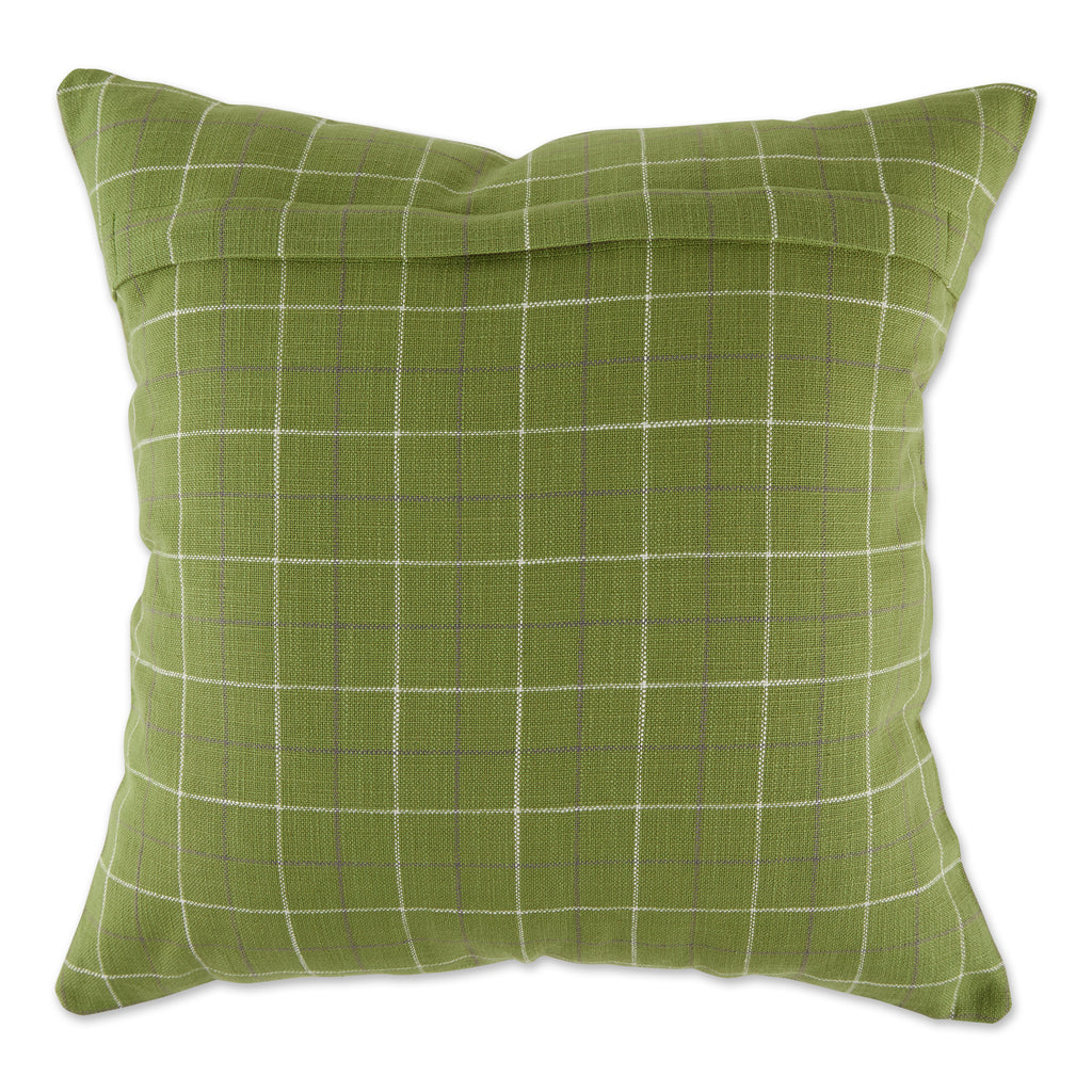 Antique Green Mixed Plaid Pillow Cover 18X18 Set of 4