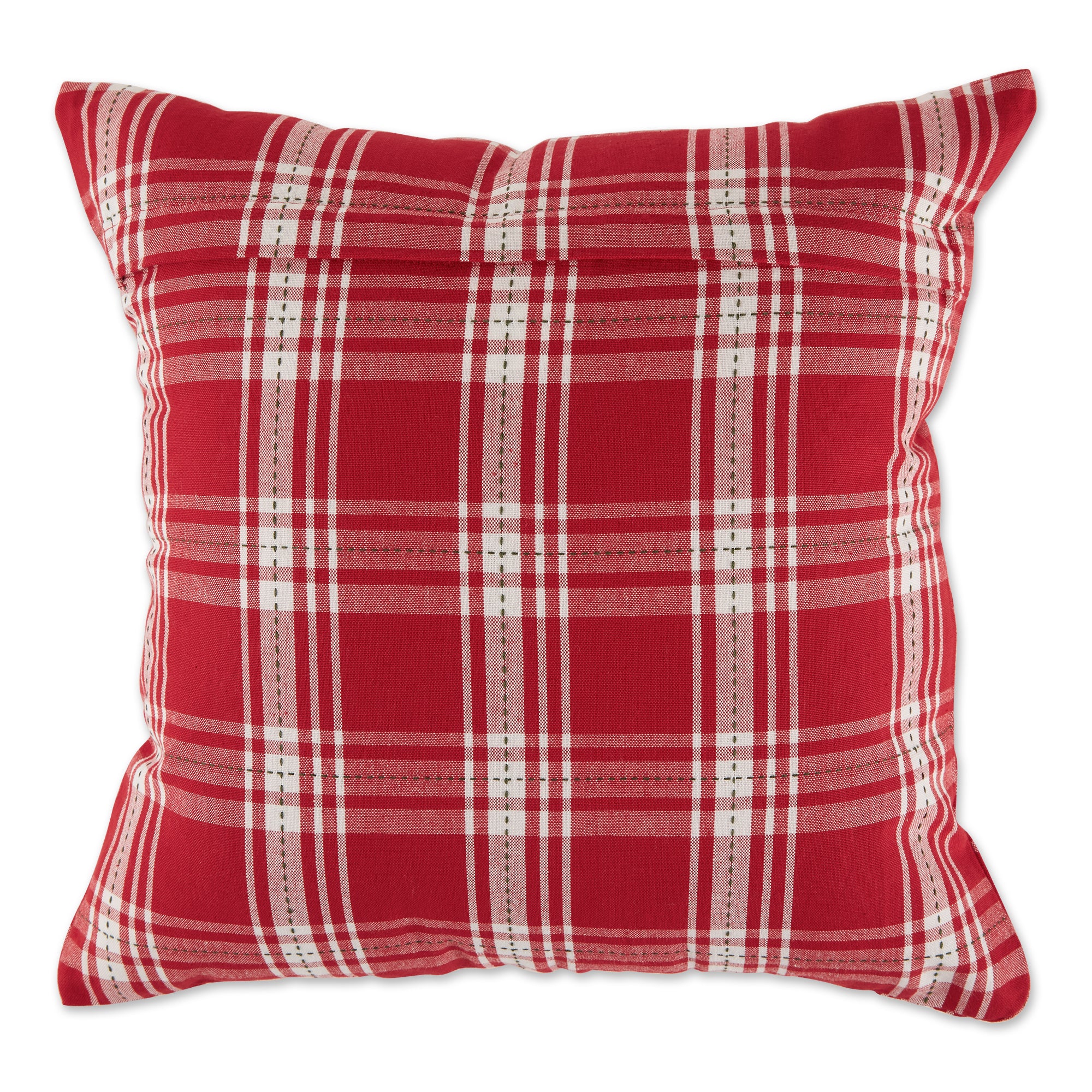 DII Black, Cardinal Red and White Pillow Cover 18x18 inch, 4 Piece