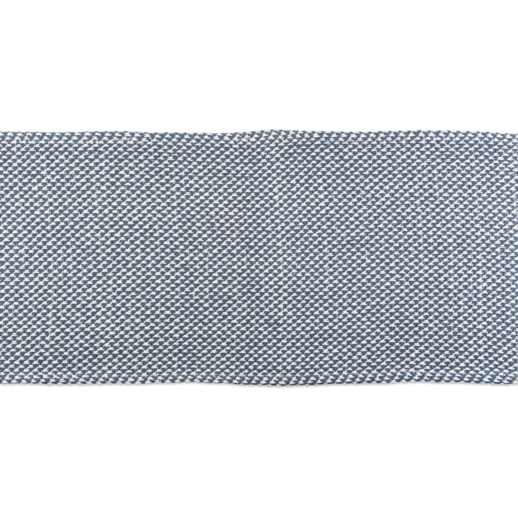 French Blue Woven Table Runner 15X108