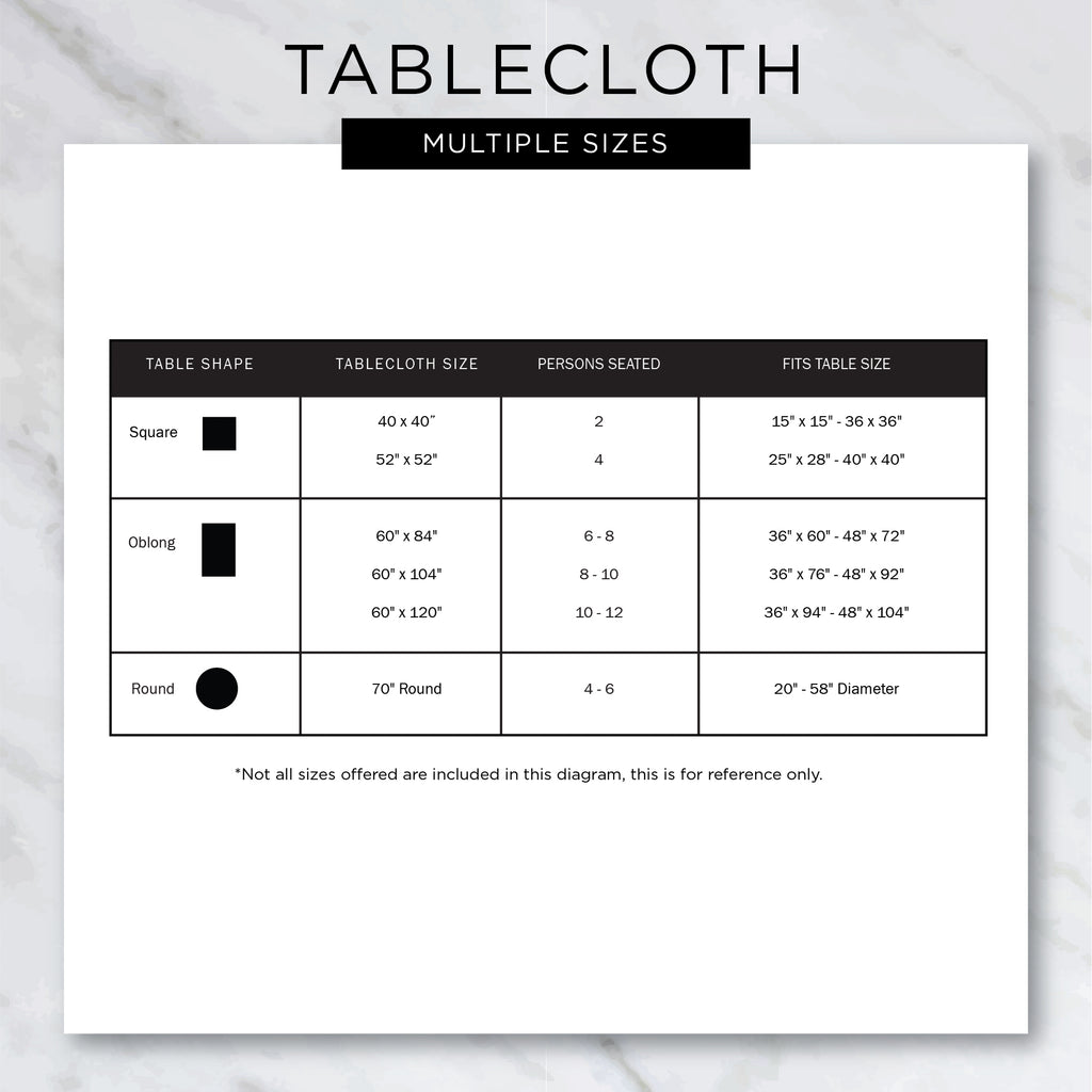 Black Tri Color Check Tablecloth 60x84