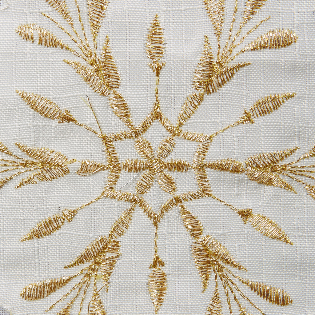 Embroidered Snowflakes Table Runner 14X108