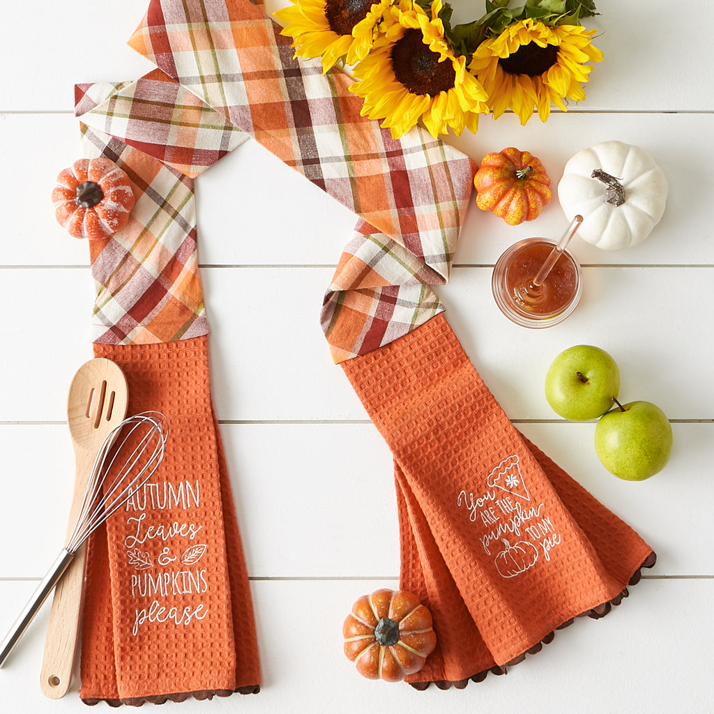 Pumpkin Pie Kitchen Towel/Scarf