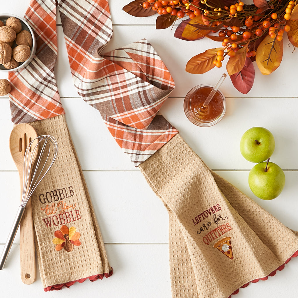 Thanksgiving Leftovers Kitchen Towel/Scarf
