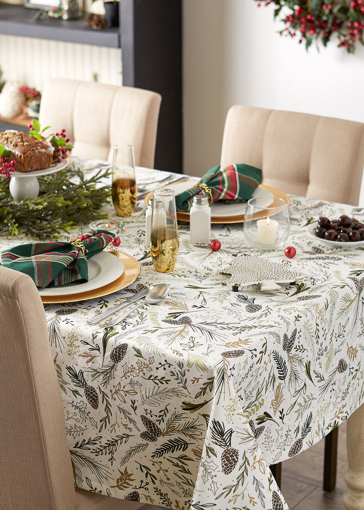 Sparkle Sprigs Printed Tablecloth 52X52