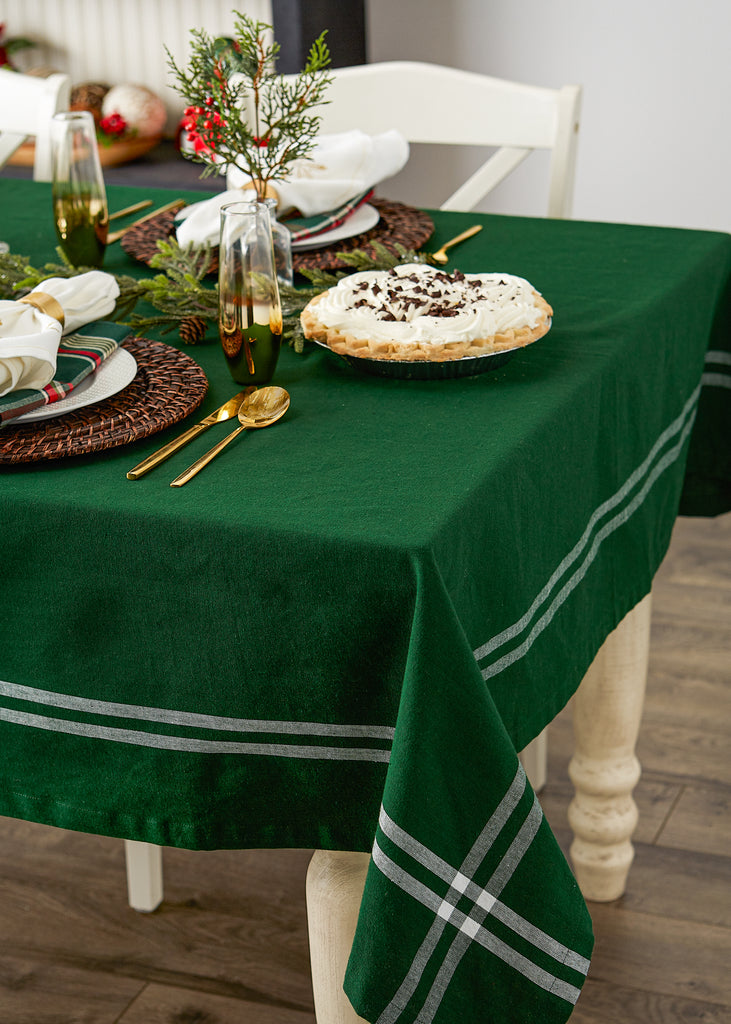 Balsam Border Stripe Tablecloth 60X120