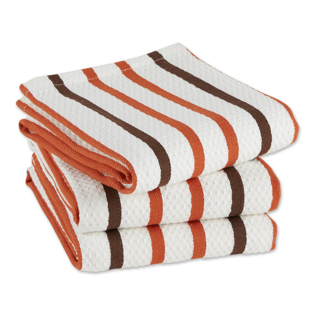 Spice Stripes Heavyweight Dishtowel & Dishcloth set of 6
