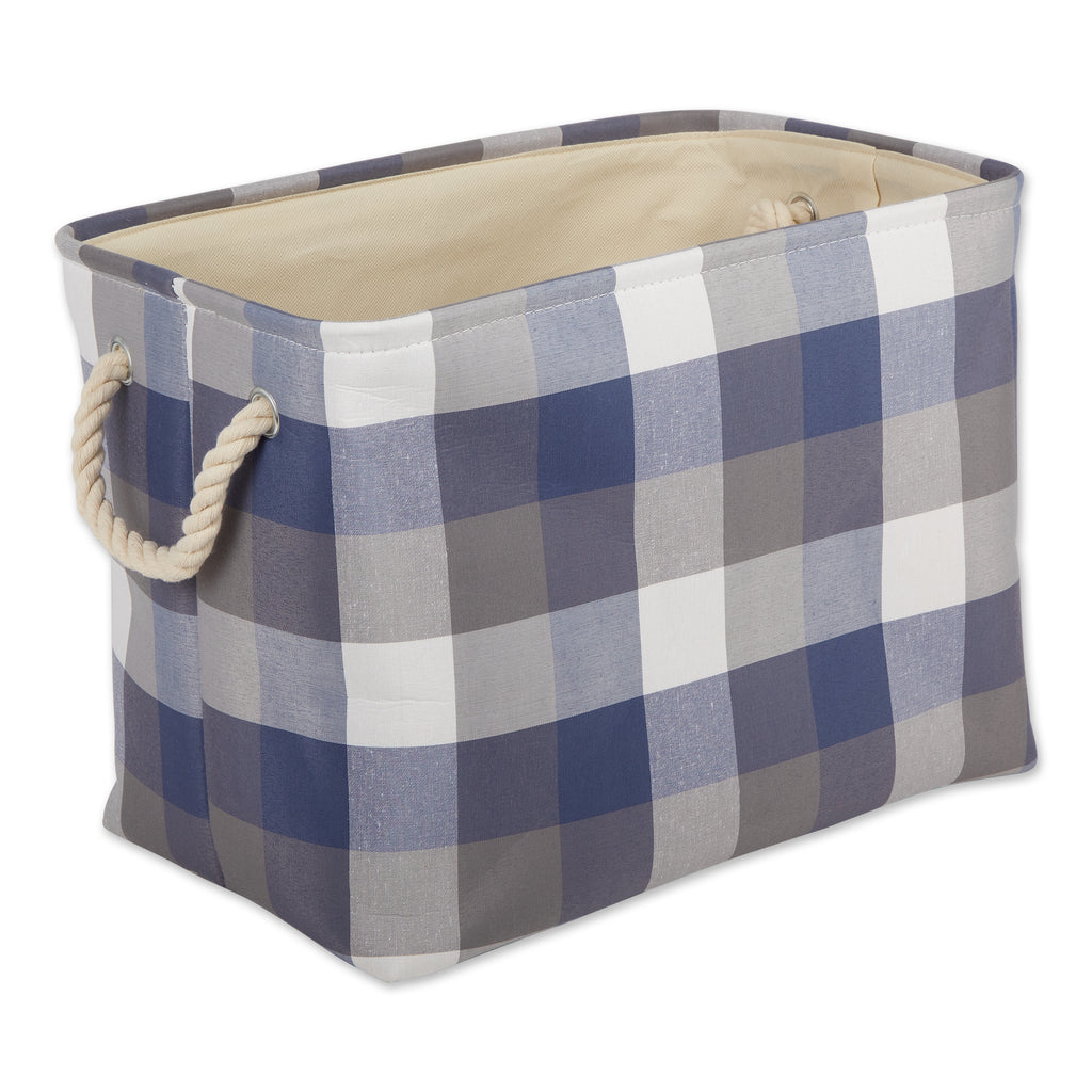 Polyester Bin Tri Color French Blue Rectangle Large 17.5X12X15