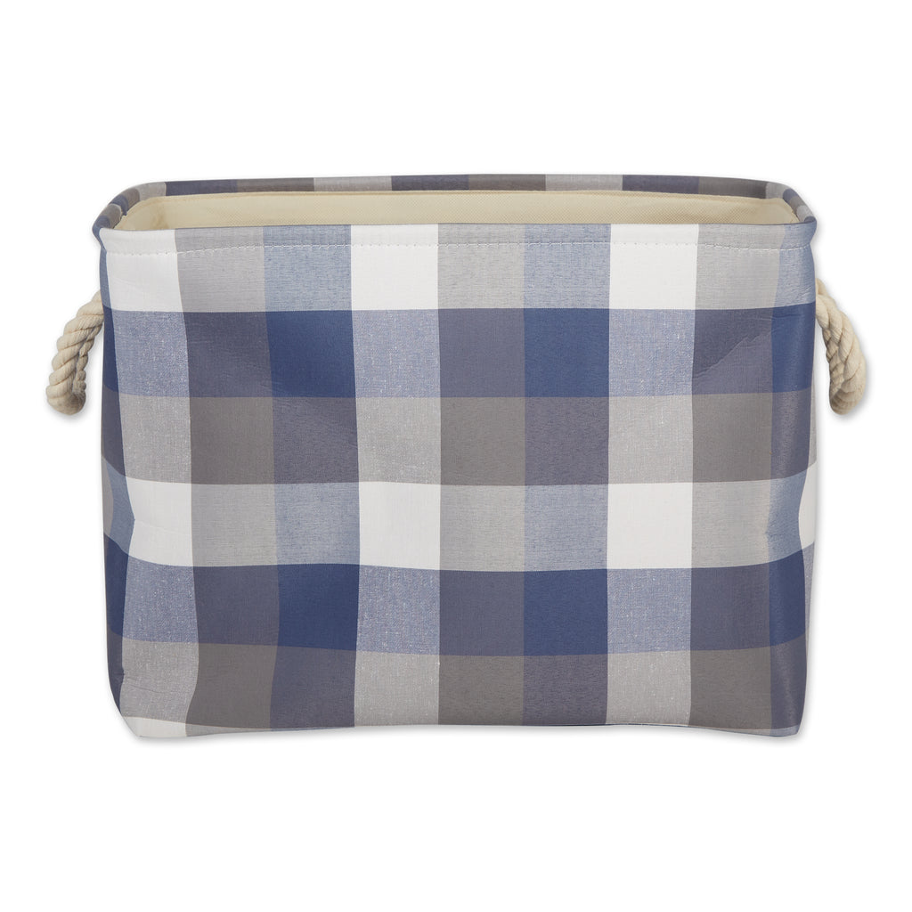 Polyester Bin Tri Color French Blue Rectangle Medium 16X10X12