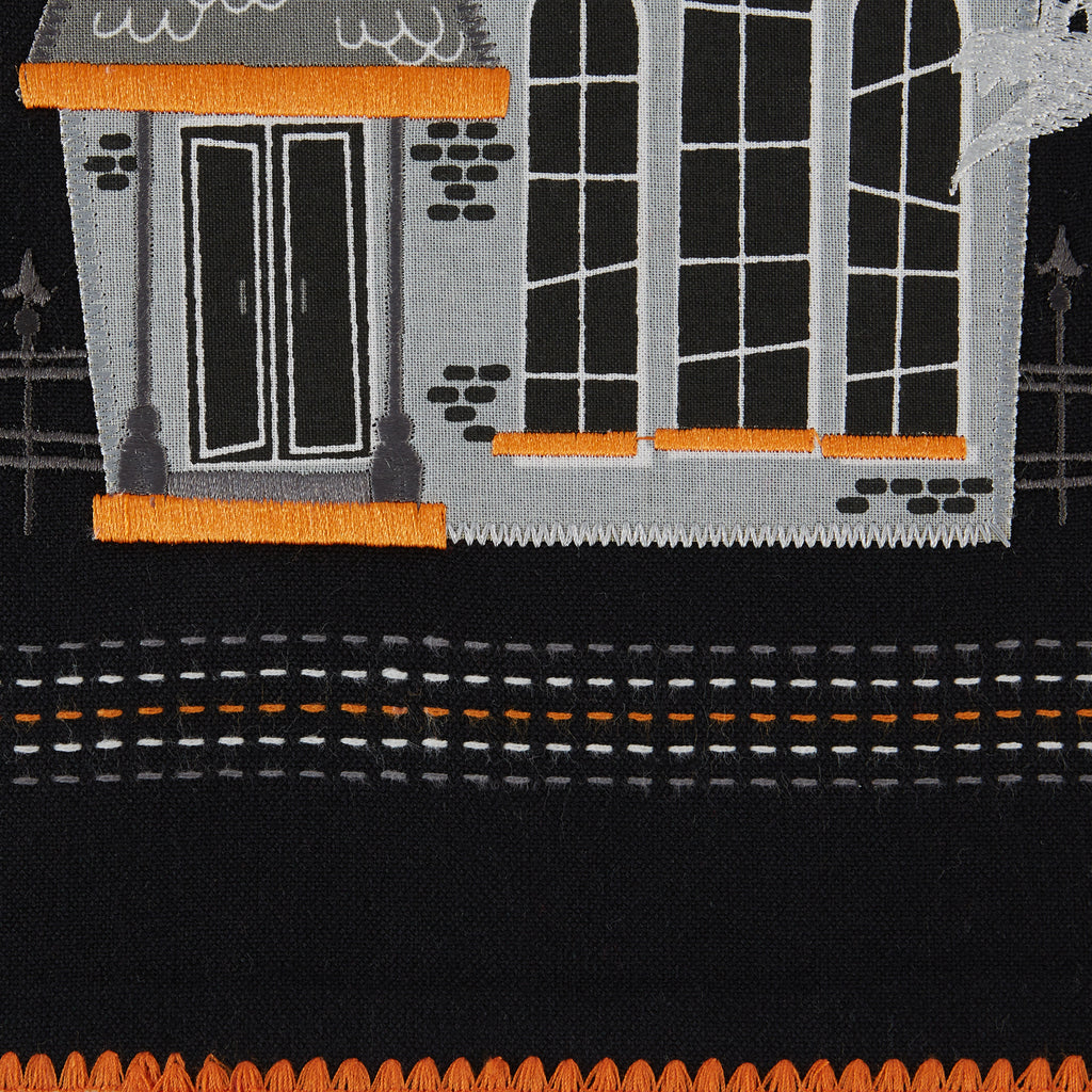 Haunted House Embellished Table Runner 14x70