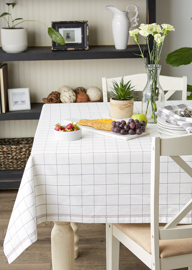 Kitchen Windowpane Tablecloth 60X84