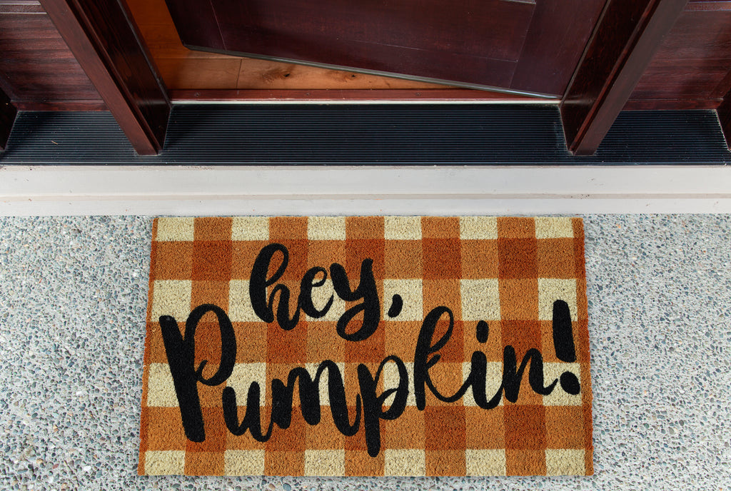 Hey Pumpkin Doormat