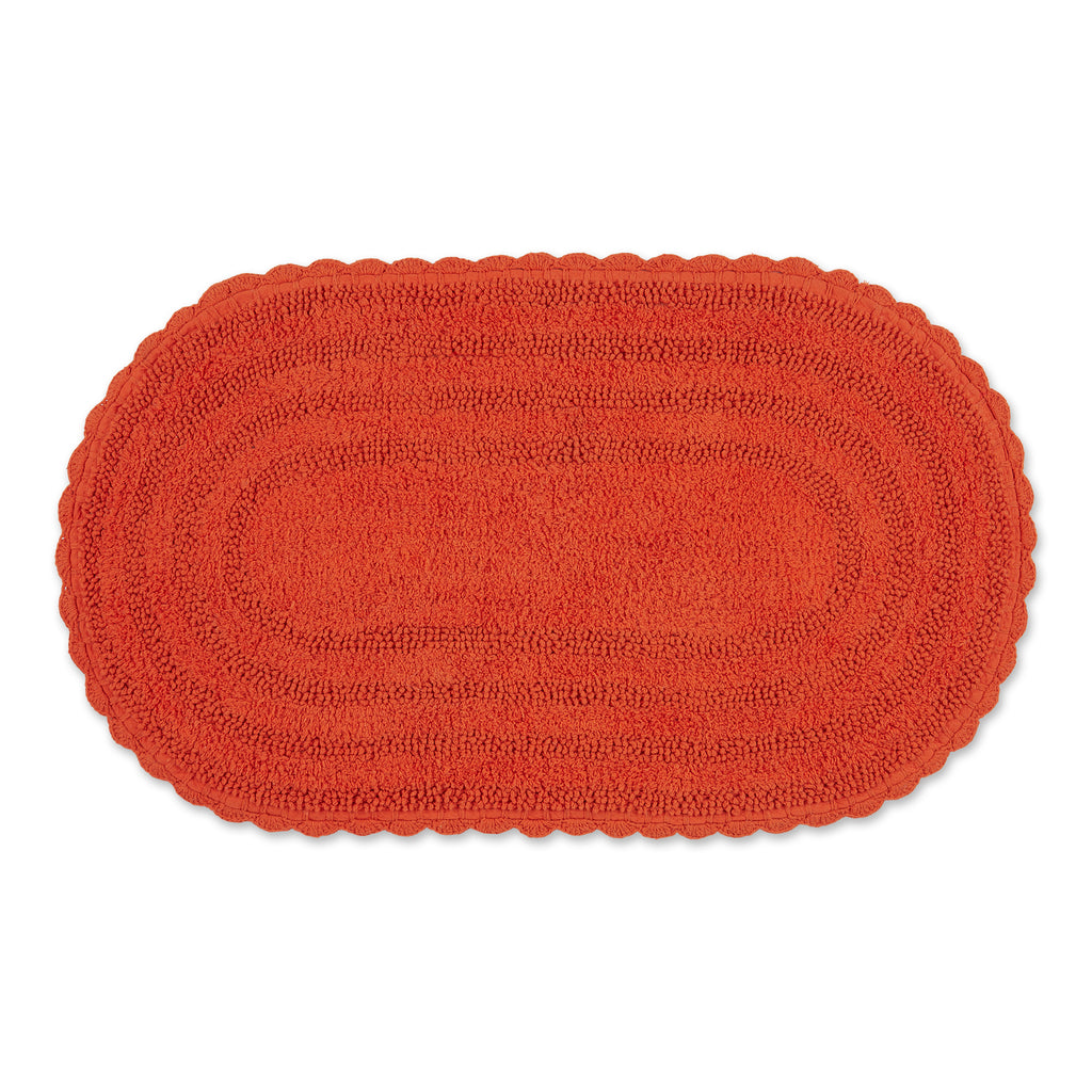 Spice Large Oval Crochet Bath Mat