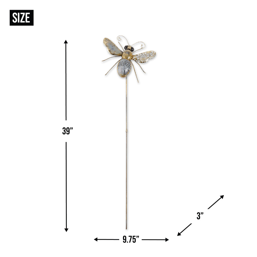 Large Bee Small Garden Stake