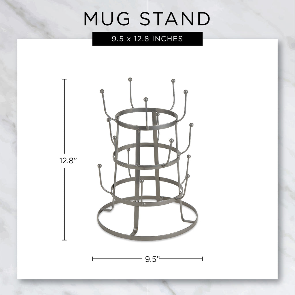 Gray Matte Vintage Mug Stand
