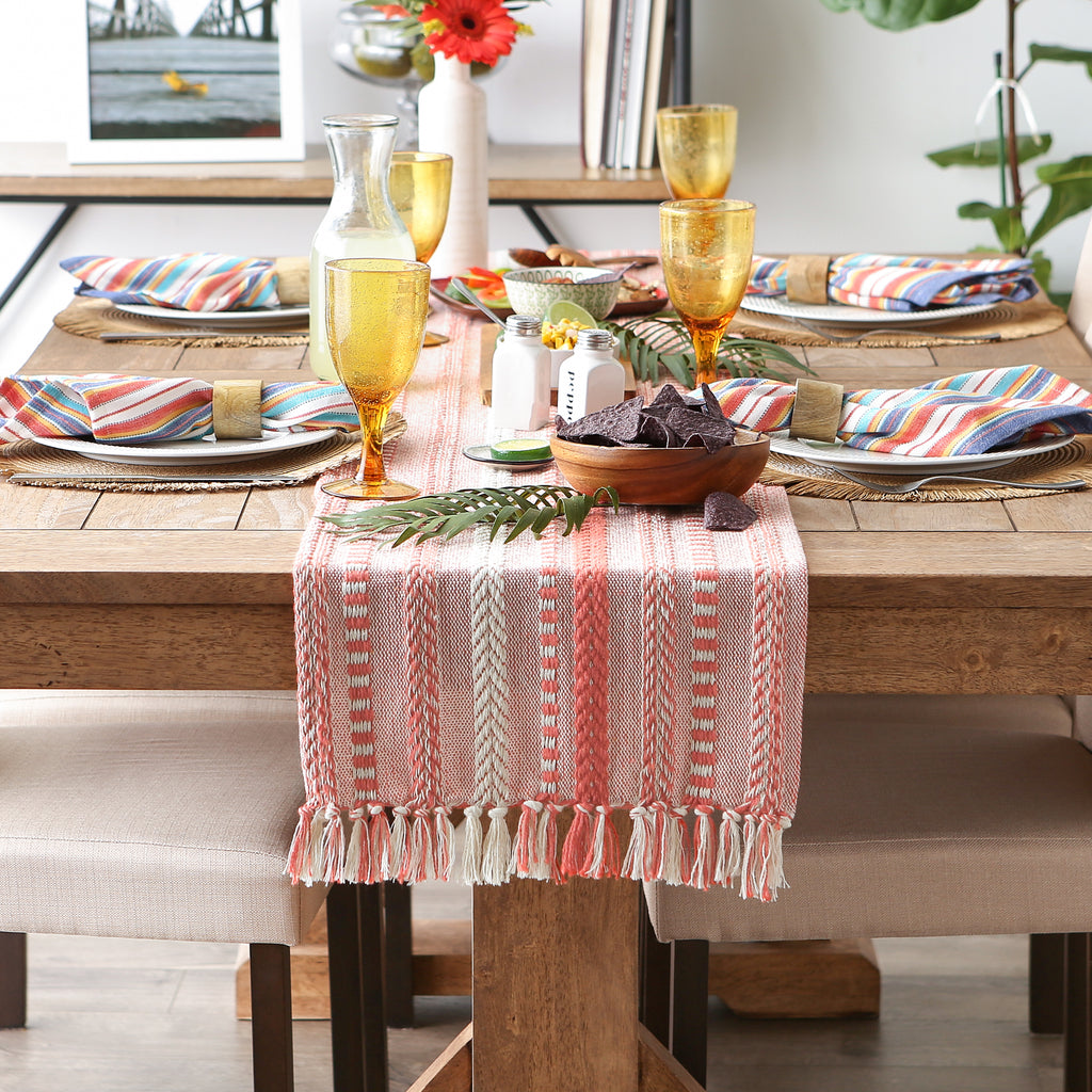 Spice Braided Stripe Table Runner 15X72