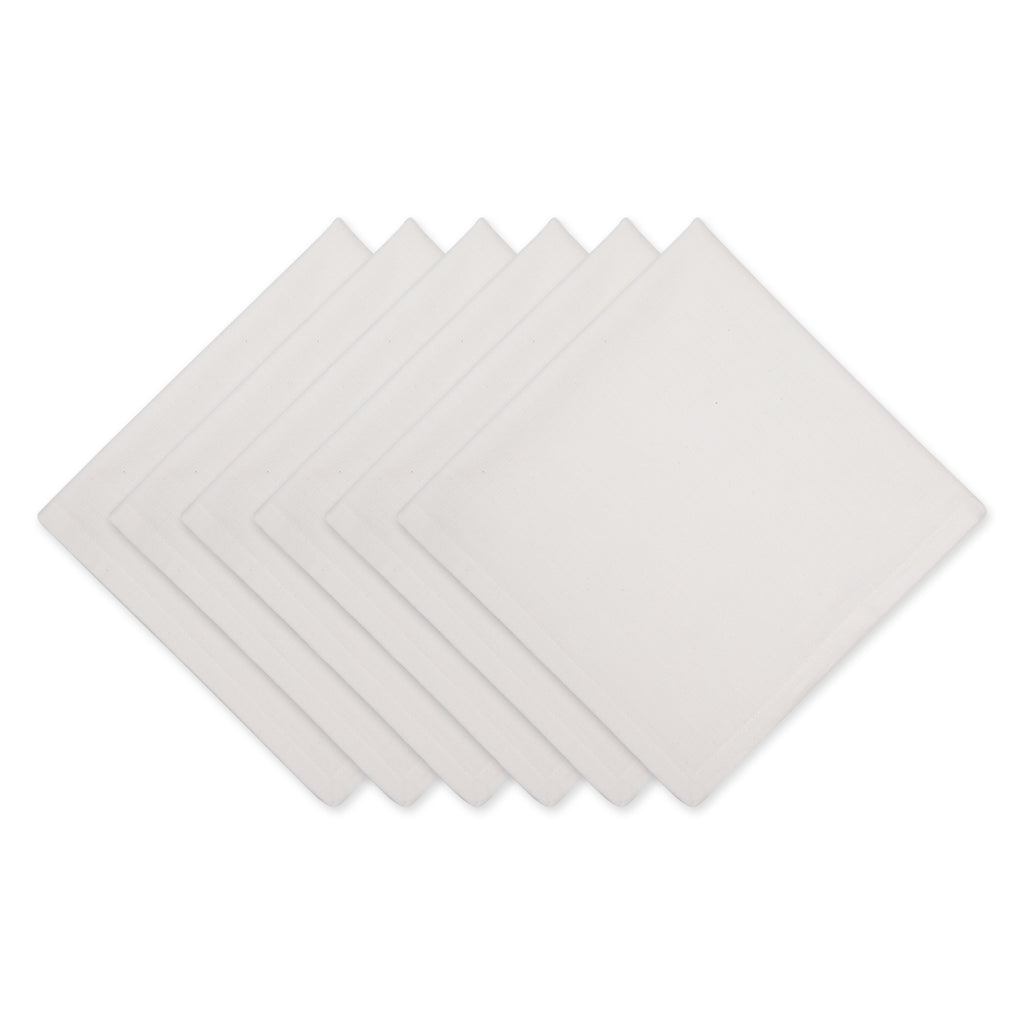Off-White Solid Napkin Set of 6