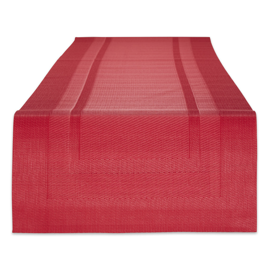 Tango Red Pvc Doubleframe Table Runner 14X72