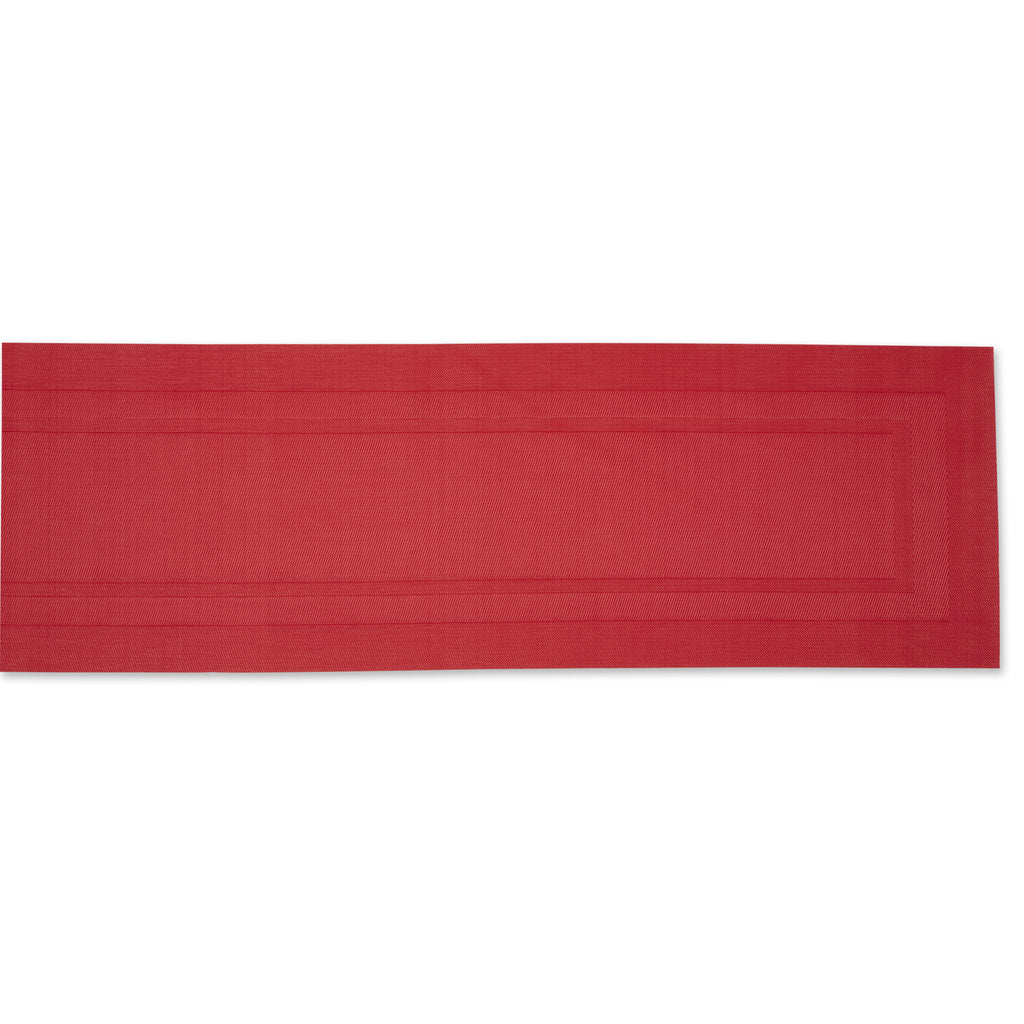Tango Red Pvc Doubleframe Table Runner 14X72