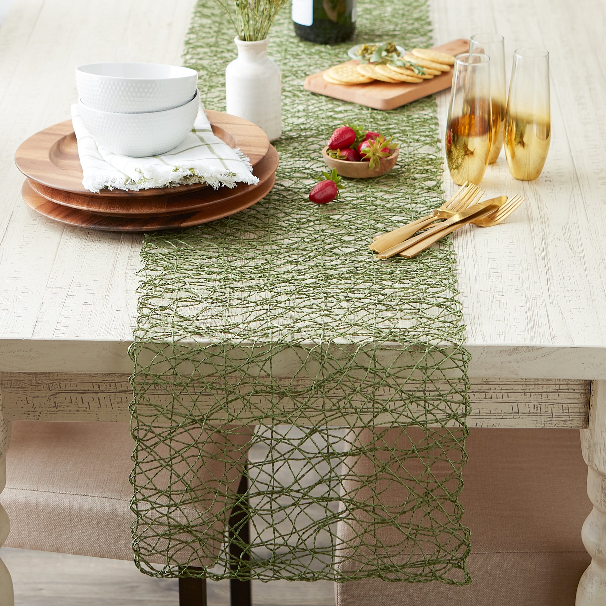 Artichoke Woven Paper Table Runner 14x72 – DII Home Store
