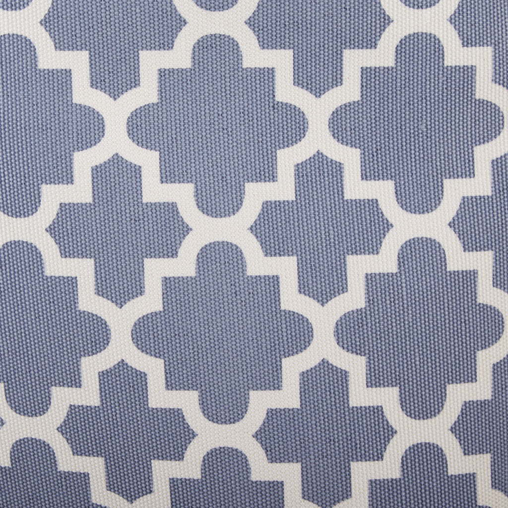 Polyester Bin Lattice Stonewash Blue Rectangle Large 17.5X12X15