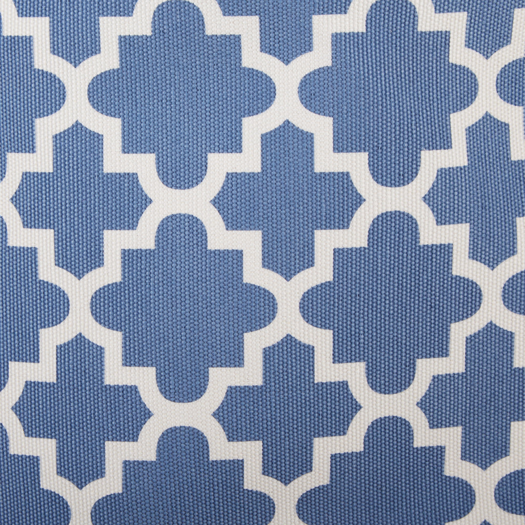 Polyester Bin Lattice French Blue Rectangle Large 17.5X12X15