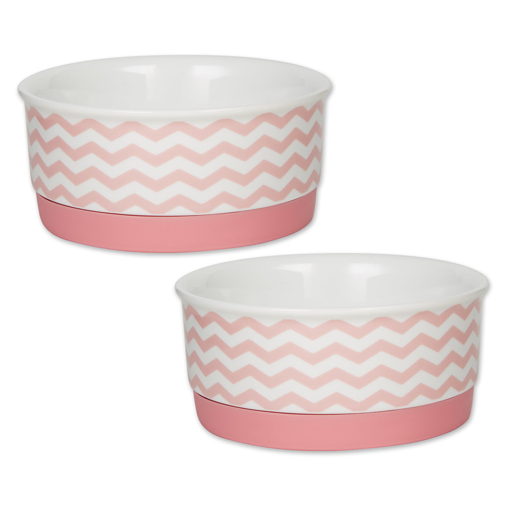 Pet Bowl Pink Marble Small 4.25Dx2H Set of 2 – DII Home Store